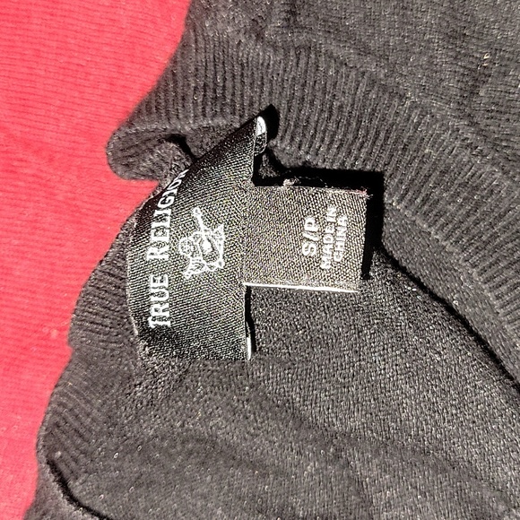 Bundle Of 2 True Religion Red and Black Men Sweaters - Picture 2 of 5